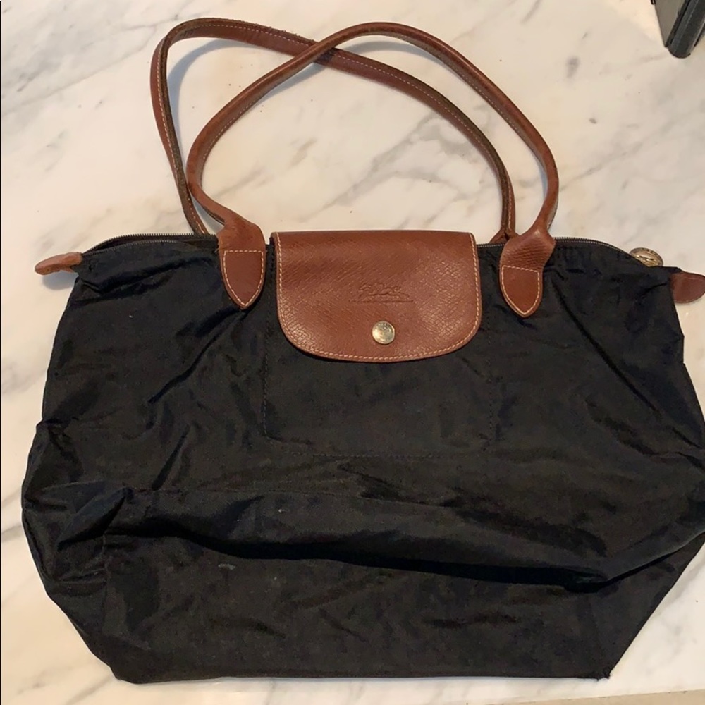 Authentic Black Longchamp Handbag